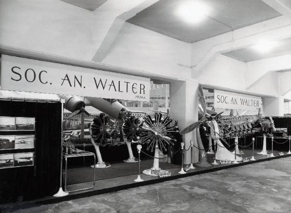 Fiera di Milano - Salone internazionale aeronautico 1937 - Settore estero - Stand della Soc. An. Walter