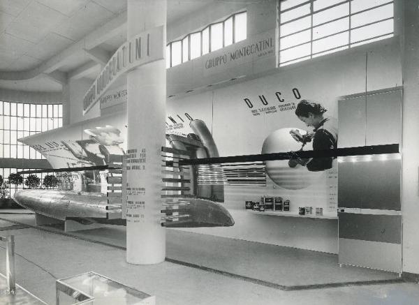 Fiera di Milano - Salone internazionale aeronautico 1937 - Stand del Gruppo Montecatini