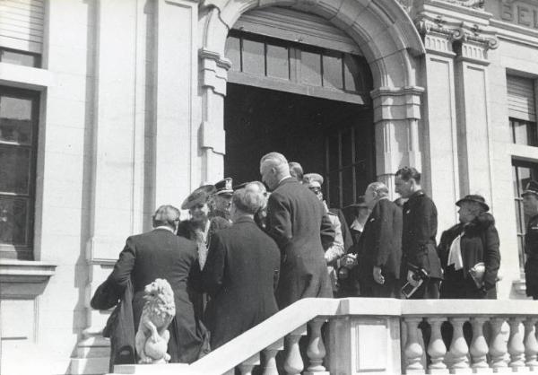 Fiera di Milano - Campionaria 1939 - Visita del principe di Piemonte Umberto II di Savoia con la moglie Maria José