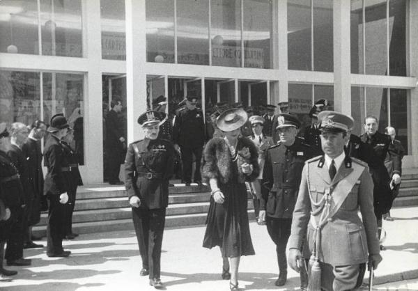 Fiera di Milano - Campionaria 1939 - Visita del principe di Piemonte Umberto II di Savoia con la moglie Maria José