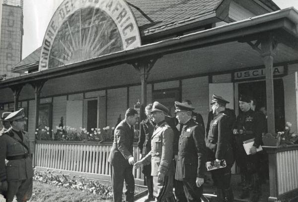 Fiera di Milano - Campionaria 1939 - Visita del sottosegretario alle corporazioni Renato Ricci