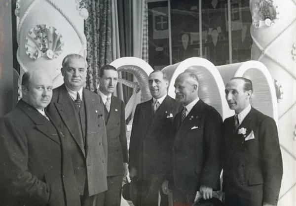 Fiera di Milano - Campionaria 1939 - Visita del presidente della Fiera di Lipsia Ludwig Fichte