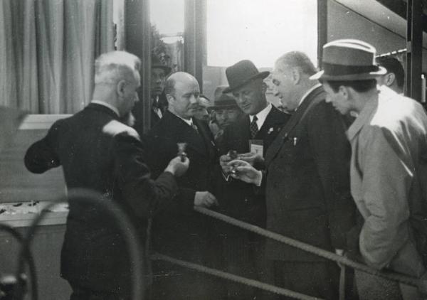 Fiera di Milano - Campionaria 1939 - Visita del presidente della Fiera di Lipsia Ludwig Fichte