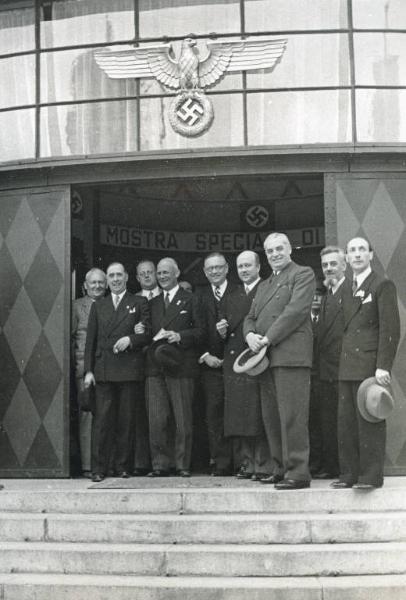 Fiera di Milano - Campionaria 1939 - Visita del presidente della Fiera di Lipsia Ludwig Fichte