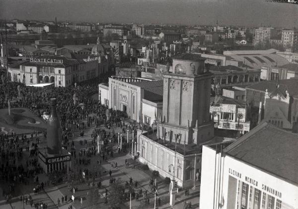 Fiera di Milano - Campionaria 1940 - Area di piazza Italia e del viale dell'industria - Veduta dall'alto