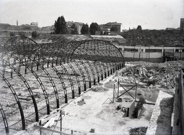 Fiera di Milano - Lavori di ricostruzione postbellica