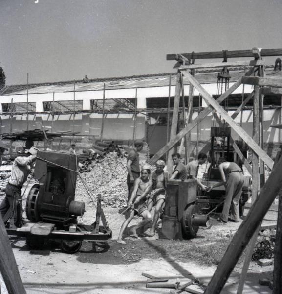 Fiera di Milano - Lavori di ricostruzione postbellica