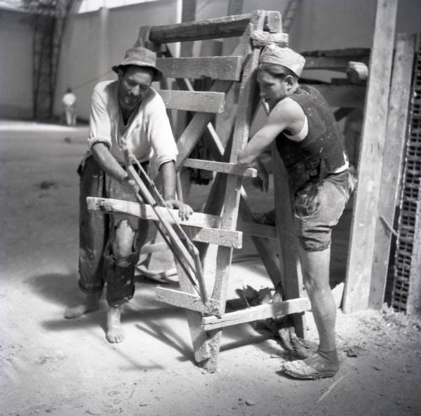 Fiera di Milano - Lavori di ricostruzione postbellica