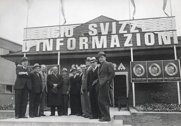 Fiera di Milano - Campionaria 1940 - Visita di rappresentanti della Fiera di Lugano