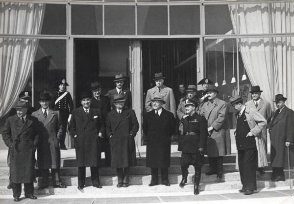 Fiera di Milano - Campionaria 1940 - Visita del presidente della Confindustria Giuseppe Volpi di Misurata