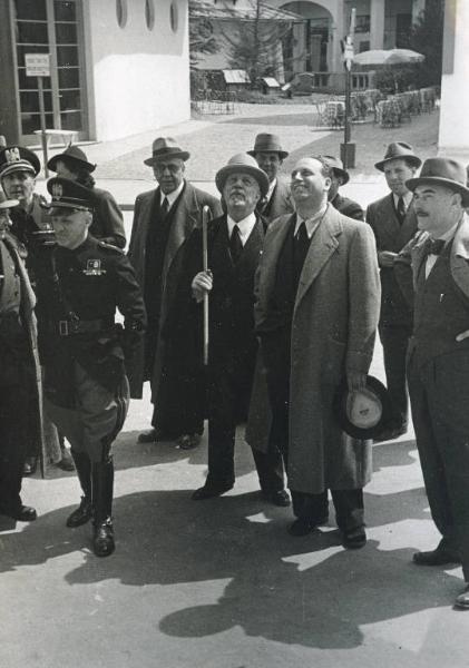 Fiera di Milano - Campionaria 1940 - Visita del presidente della Confindustria Giuseppe Volpi di Misurata