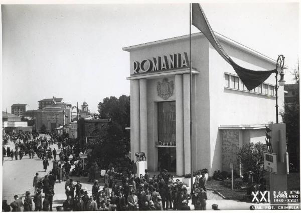 Fiera di Milano - Campionaria 1940 - Padiglione della Romania - Esterno