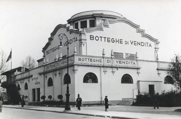 Fiera di Milano - Campionaria 1940 - Padiglione delle botteghe di vendita - Esterno