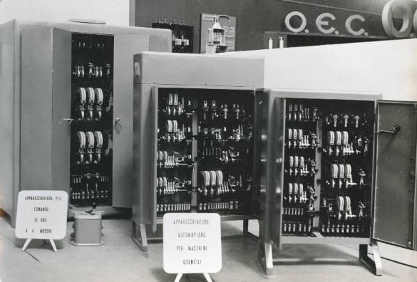 Fiera di Milano - Campionaria 1940 - Padiglione dell'elettricità - Stand della OEC (Officina elettrotecnica comense)