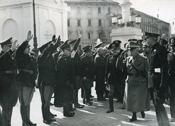 Fiera di Milano - Campionaria 1942 - Visita del Re Vittorio Emanuele III