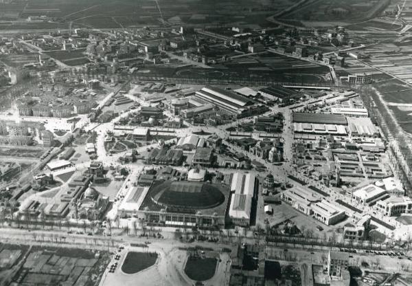 Fiera di Milano - Campionaria 1927 - Veduta aerea