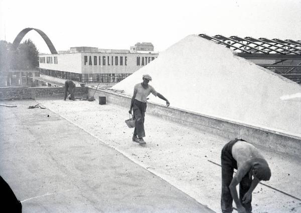 Fiera di Milano - Lavori di ricostruzione postbellica