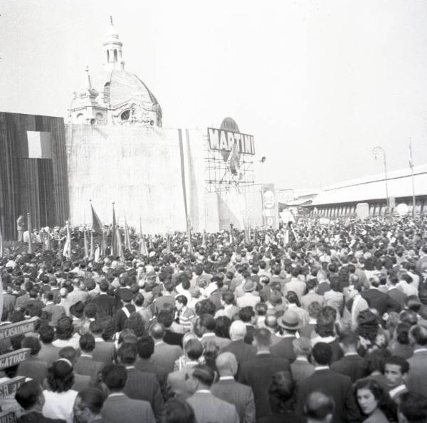 Fiera di Milano - Campionaria 1946 - Cerimonia inaugurale alla presenza del presidente della Repubblica Enrico De Nicola