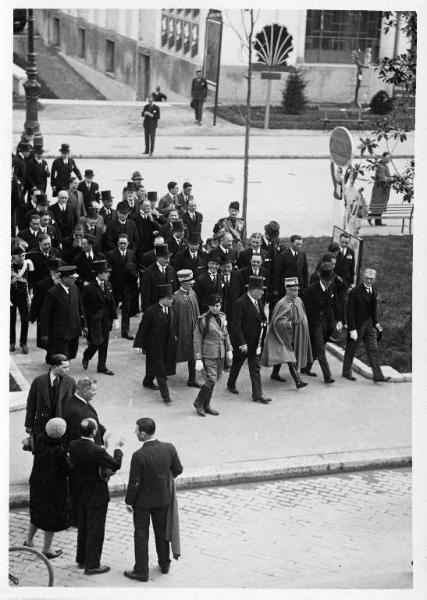 Fiera di Milano - Campionaria 1929 - Visita del Re Vittorio Emanuele III