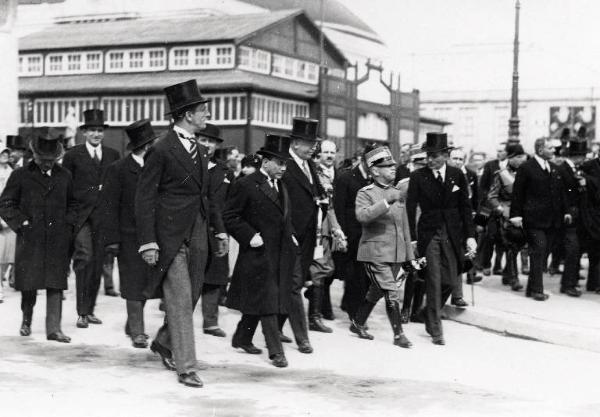 Fiera di Milano - Campionaria 1929 - Visita del Re Vittorio Emanuele III