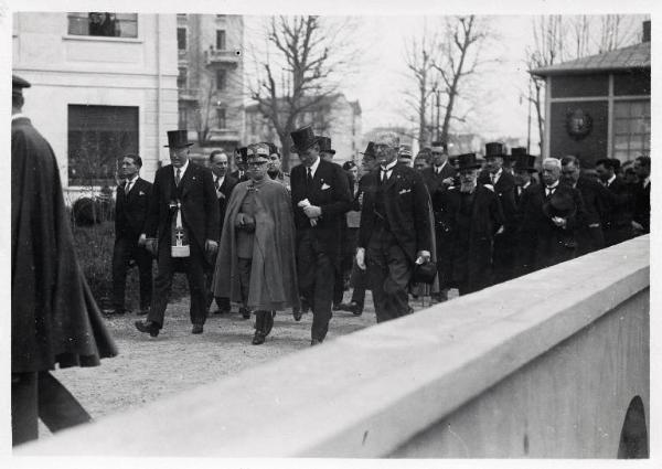 Fiera di Milano - Campionaria 1929 - Visita del Re Vittorio Emanuele III