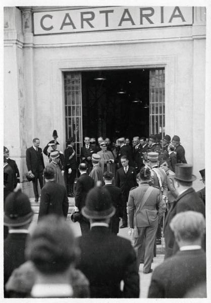 Fiera di Milano - Campionaria 1929 - Visita del Re Vittorio Emanuele III