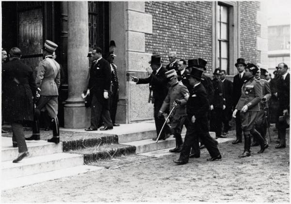 Fiera di Milano - Campionaria 1929 - Visita del Re Vittorio Emanuele III