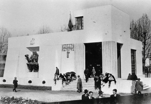 Fiera di Milano - Campionaria 1929 - Padiglione delle colonie (Istituto coloniale fascista) - Esterno