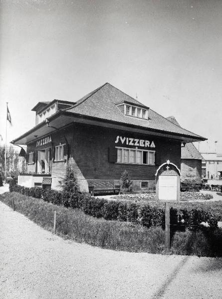 Fiera di Milano - Campionaria 1929 - Padiglione della Svizzera - Esterno