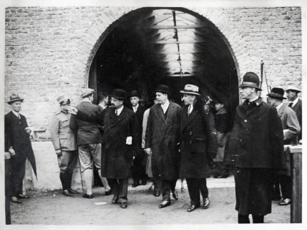 Fiera di Milano - Campionaria 1930 - Visita del ministro dell'agricoltura Giacomo Acerbo