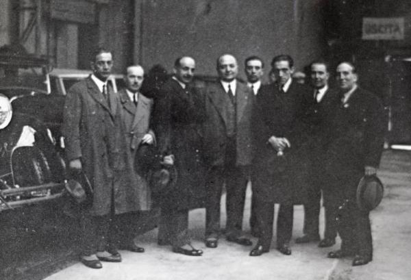 Fiera di Milano - Campionaria 1930 - Visita del ministro dei lavori pubblici Araldo di Crollalanza