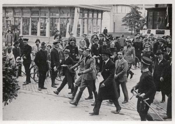 Fiera di Milano - Campionaria 1930 - Visita di Augusto Turati, segretario del Partito nazionale fascista