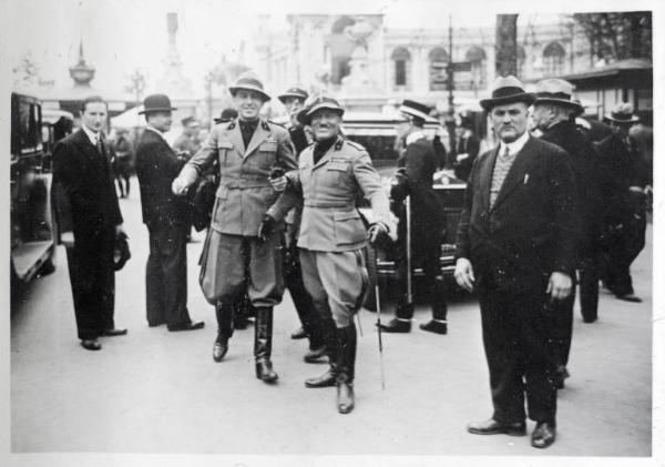 Fiera di Milano - Campionaria 1930 - Visita di Augusto Turati, segretario del Partito nazionale fascista