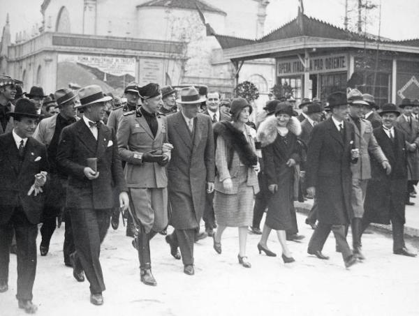 Fiera di Milano - Campionaria 1930 - Visita di Augusto Turati, segretario del Partito nazionale fascista