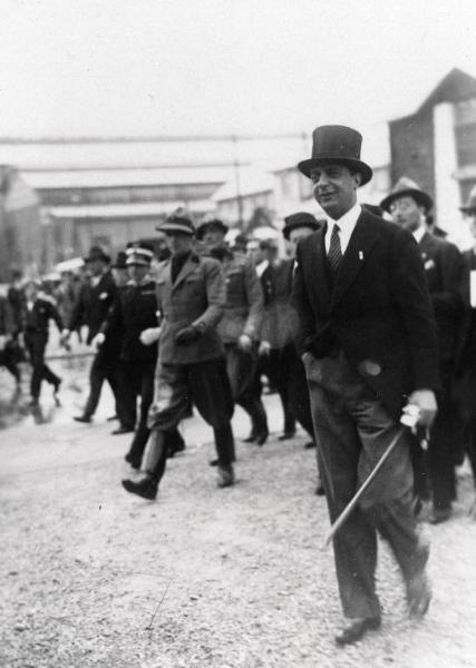 Fiera di Milano - Campionaria 1930 - Visita del ministro delle corporazioni Giuseppe Bottai in occasione della inaugurazione