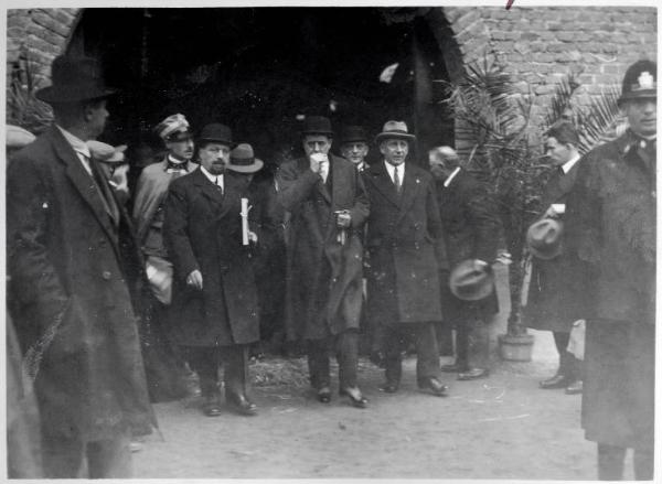 Fiera di Milano - Campionaria 1930 - Visita del ministro dell'agricoltura Giacomo Acerbo