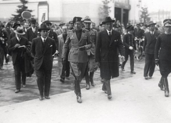 Fiera di Milano - Campionaria 1930 - Visita di Augusto Turati, segretario del Partito nazionale fascista