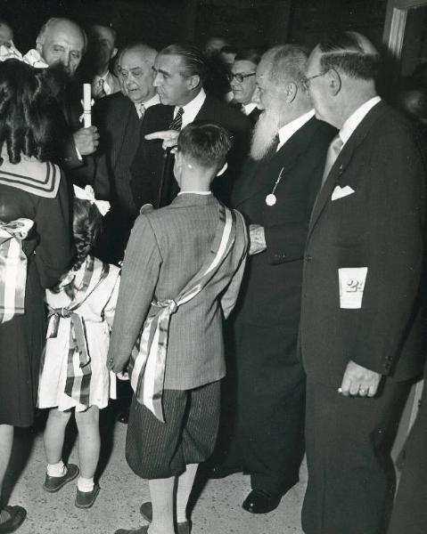 Fiera di Milano - Campionaria 1949 - Visita dell'ambasciatore degli Stati Uniti James C. Dunn