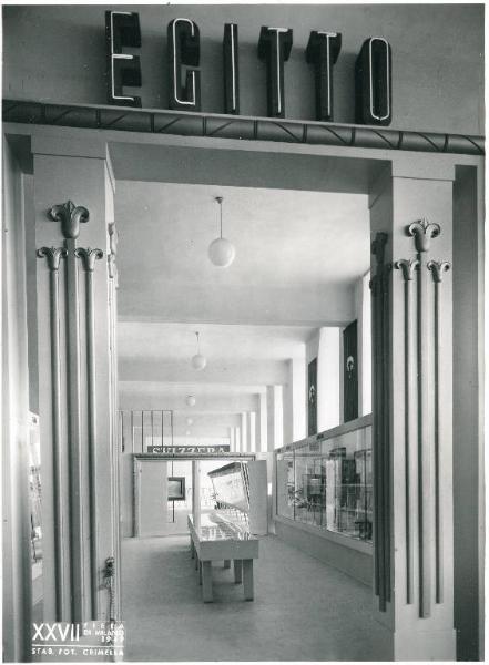 Fiera di Milano - Campionaria 1949 - Palazzo delle nazioni - Mostra ufficiale dell'Egitto