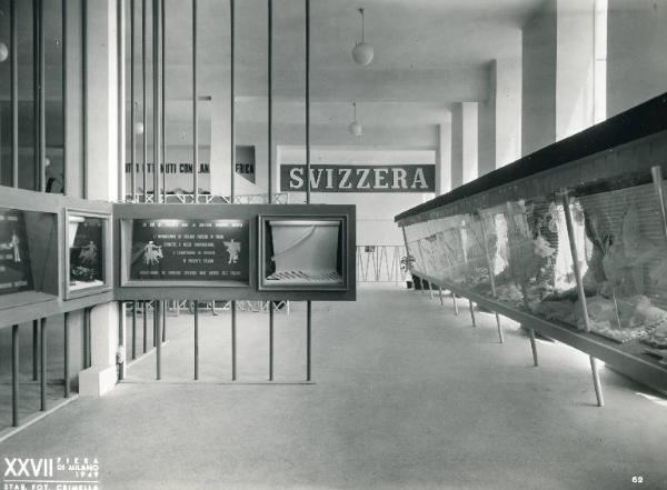 Fiera di Milano - Campionaria 1949 - Palazzo delle nazioni - Mostra ufficiale della Svizzera