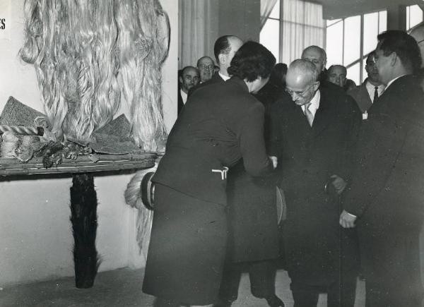 Fiera di Milano - Campionaria 1950 - Visita del presidente della Repubblica Luigi Einaudi in occasione della inaugurazione