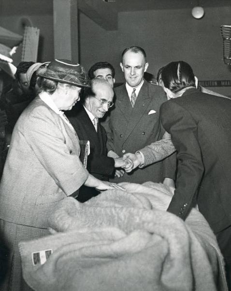 Fiera di Milano - Campionaria 1950 - Visita del presidente della Repubblica Luigi Einaudi in occasione della inaugurazione