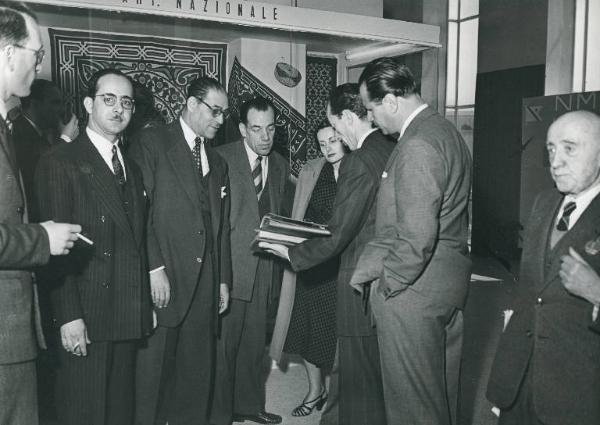 Fiera di Milano - Campionaria 1950 - Manifestazione in onore dell'Egitto - Conferenza stampa