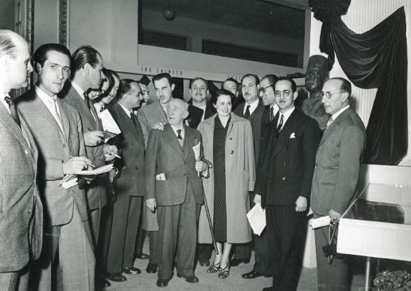 Fiera di Milano - Campionaria 1950 - Manifestazione in onore dell'Egitto - Conferenza stampa