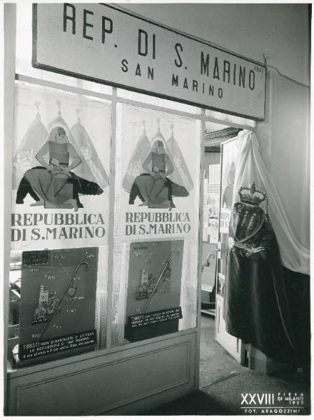 Fiera di Milano - Campionaria 1950 - Palazzo delle nazioni - Mostra ufficiale della Repubblica di San Marino