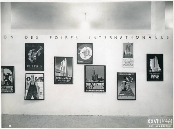 Fiera di Milano - Campionaria 1950 - Palazzo delle nazioni - Mostra dell'UFI (Union des foires internationales)