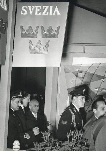 Fiera di Milano - Campionaria 1951 - Visita del presidente della Repubblica Luigi Einaudi in occasione della inaugurazione