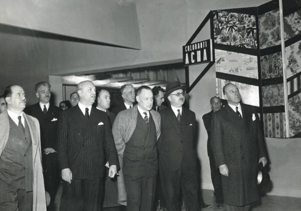 Fiera di Milano - Campionaria 1951 - Visita dei ministri francesi Jean-Marie Louvel e Jean Letourneau