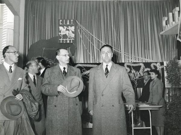 Fiera di Milano - Campionaria 1951 - Visita del presidente del consiglio Alcide De Gasperi