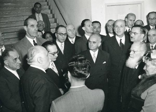 Fiera di Milano - Campionaria 1952 - Visita del presidente della Repubblica Luigi Einaudi